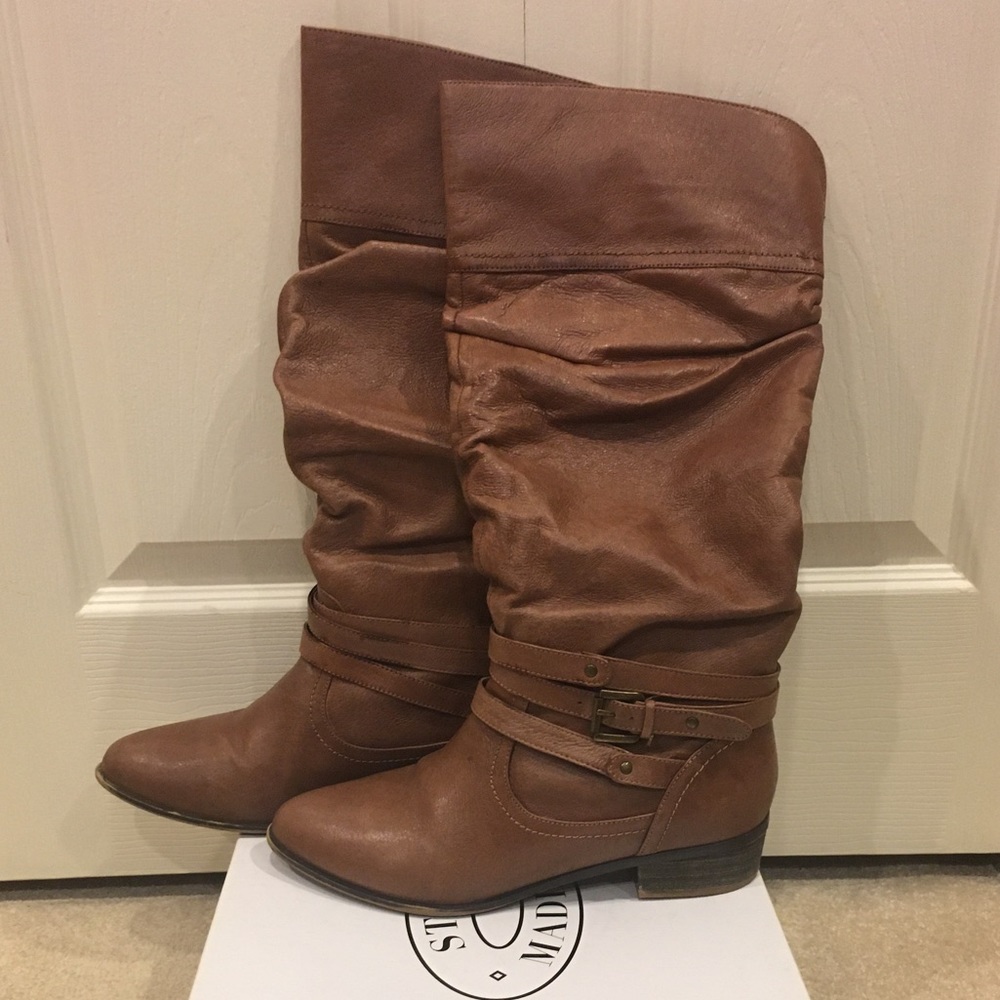 Steve Madden Candence Leather Knee High Boot